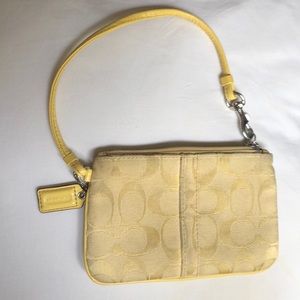 Yellow Coach wristlet